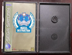 Mass Destruction Sega Saturn PAL Worn Box On Plastic w/Instructions Only-No Disc - Picture 1 of 4