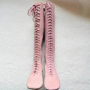 Kate Spade New York Lake S5481005 Damen rosa kniehohe Reitstiefel Größe 6M - Bild 1 von 9