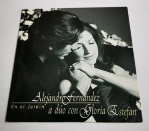 ALEJANDRO FERNANDEZ & GLORIA ESTEFAN En el jardin RARE SPANISH PROMO CD SINGLE - Picture 1 of 2