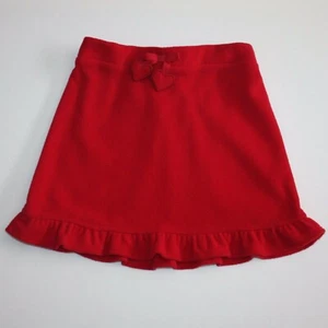Crazy 8 Cozy Gifts Girl's Red Ruffle Microfleece Skirt in size 5 - Picture 1 of 1