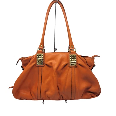 Bolso Cartera Fenn Wright Manson Extra Grande de Cuero Naranja con Asas Dobles Foto 1 de 4