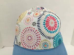 Forever Island Hat Cap Snap Back White Blue Trucker Mesh Outdoor Adjustable Men - Picture 1 of 10