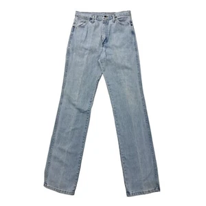 Vtg 80's Wrangler USA Made COWBOY CUT White Wash Jeans Ranch Worn DENIM Pants 32 - Picture 1 of 7