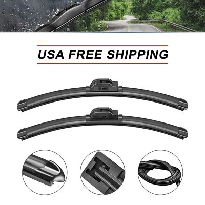 24" 24" Fit For Mercedes-Benz C250 2014 Front Winddow Windshield Wiper Blades Foto 1 de 4