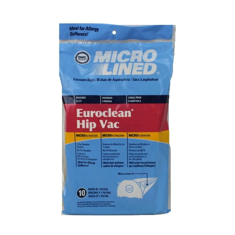 DVC for Advance Euroclean Hip-Vac Vacuum Paper Bags 10pk - Image 1 of 1