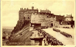 Vintage Postcard Edinburgh Castle Changing the Guard Phototype Valentine's CO - Picture 1 of 3