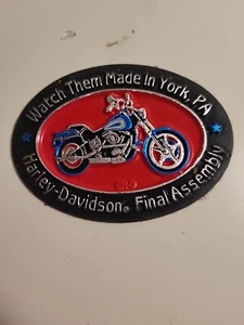 Harley Davidson Magnet York PA. Final Assembly Factory Made In USA Vntg - Picture 1 of 3