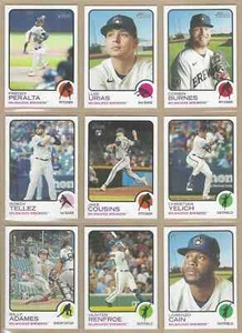 Juego de (15) equipo base Topps Heritage Milwaukee Brewers 2022 Burnes Yelich - Imagen 1 de 2