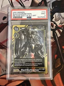 PSA 9 BlackWargreymon Alternate Art BT2-112 SEC Secret Rare Digimon Card - Picture 1 of 5