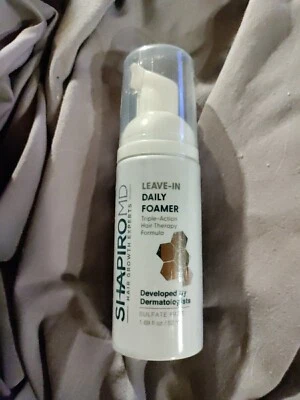🔥Espuma diaria sin enjuague para pérdida de cabello Shapiro MD, fórmula vegana con bloqueadores de DHT🔥 Foto 1 de 2