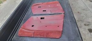 1979 - 83 Nissan Datsun 280zx OEM Door Panels LH RH Set Red Maroon 2+0 - Picture 1 of 8