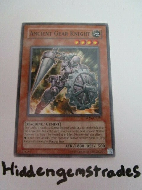 Yugioh! Ancient Gear Knight GLAS-EN029 Unlimited Common Near Mint!! - Image 1 of 1