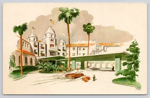 Beautiful Beverly Hills Hotel California CA Advertisement Postcard - Picture 1 of 2