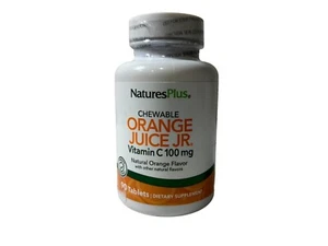 NaturesPlus Orange Juice Jr. Vitamin C 100 mg Chewables, 90 Ct Exp: 03/2026 - Picture 1 of 2