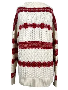 Altuzarra Jac Fair Isle Rollkragenpullover aus Wolle mit Zopfmuster Größe XS Neu mit Etikett - Bild 1 von 5