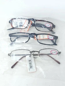 3x Gafas de lectura clásicas - Marcos mixtos - +2,25 - NUEVAS - Imagen 1 de 3