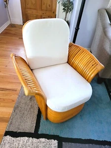 Golden Girls Chair Rattan Fan Arm Bamboo Wicker furniture Decor Decorations - Picture 1 of 7