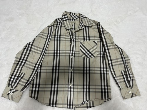 Autentica camicia Burberry ragazzo 8 anni colletto ragazzo. Perfetto per foto giornata a scuola.