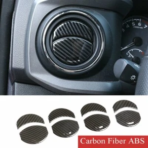 8*Carbon Fiber ABS Air Conditioning Vent Outlet Trim For Toy@ta Tacoma 2016-2020 - Picture 1 of 7