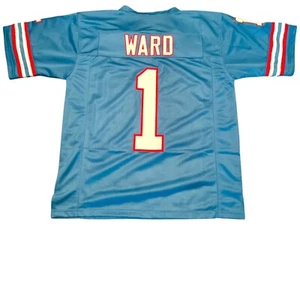 UNSIGNED CUSTOM Sewn Stitched Cam Ward Blue Jersey - M, L, XL, 2XL - Picture 1 of 2