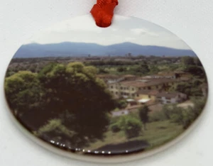 Lucca Italy Christmas Ornament Souvenir Travel Porcelain - Picture 1 of 2