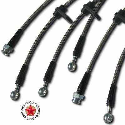 Juego de líneas de freno de acero inoxidable Techna-Fit disco trasero para Honda Accord Foto 1 de 4