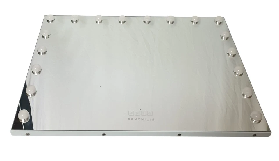 FENCHILIN Hollywood Spiegel Schminkspiegel Beleuchtung 18 Glühbirnen 80 x 58 cm