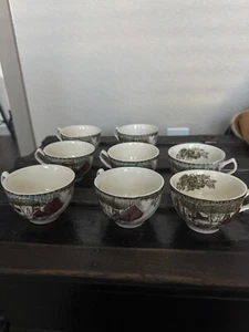 8 Johnson Brothers Friendly Village ICE HOUSE Tee Kaffeetassen Made in England - Bild 1 von 7