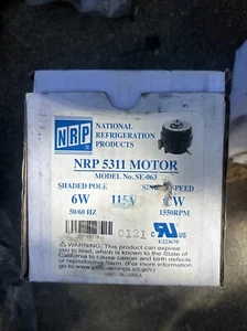 NRP5311 6 Watt 1550 RPM CWLE 115V 0.2-0.3 A Unit Bearing Refrigeration Motor - Picture 1 of 4