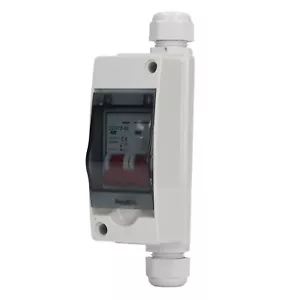 PV Solar Disconnect Switch Photovoltaic Circuit Isolator Mini RV Breaker Box 40A - Picture 1 of 24