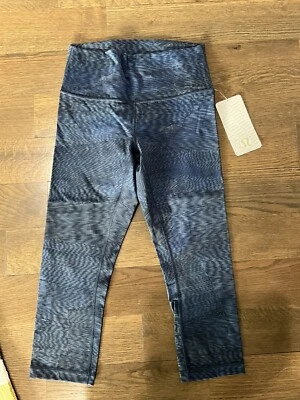 NWT Lululemon Wunder Under HR Tight Luxtreme LW6AO9S KBPT Blue Print Size 8 - Image 1 of 4
