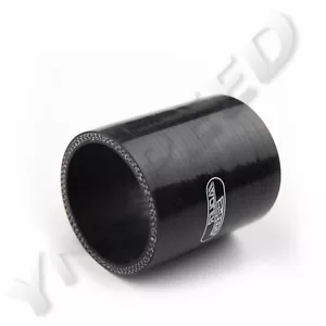 US SHIP 3" 76mm ID Silicone Hose Pipe 76.2mm Turbo Straight Coupler Tube Black - Bild 1 von 8