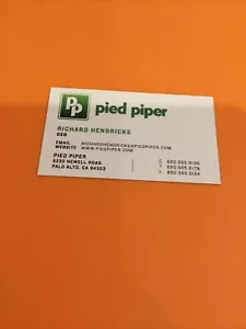 Silicon Valley Richard Hendricks Business Card Production Used - Picture 1 of 2