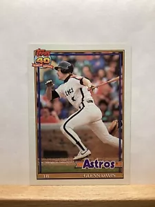 Carta Baseball Topps 1991: Glenn Davis, Houston Astros - Card #350 - Foto 1 di 2