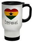 Personalised Ghana Football Nation Flag Travel Mug Cup