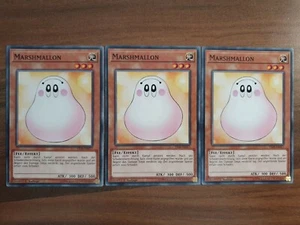 3x Yu-Gi-Oh! YS18-DE017 Marshmallon Common NM 1st Ed - Picture 1 of 1
