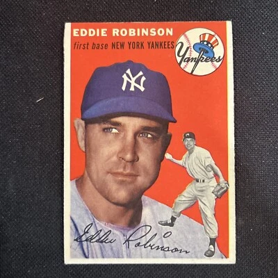 1954 Topps #62 Eddie Robinson EX-MT+ New York Yankees *267 - Image 1 of 2