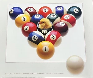 Michael Amman, "Eight Ball," poster - Picture 1 of 1