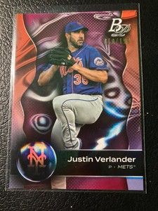 2023 Bowman Platinum  PINK ICE FOIL /199 Justin Verlander # 21 HOUSTON ASTROS