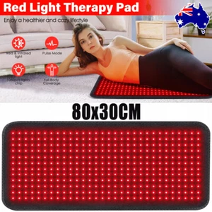 Red Light Therapy Pad LED Infrared Full Body Mat Device Back Muscle Relief Pain - Picture 1 of 15
