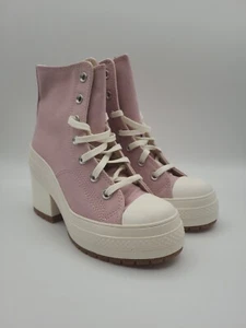 Converse Chuck 70 De Luxe Heel Women's Size 6.5 X-High Heel Static Pink Shoes - Picture 1 of 10