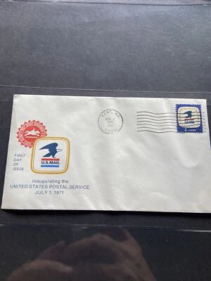 USPS FDC Inaugurating the US Postal Service 7-1-71 (Kent, WA) (8 Cents) - Image 1 of 4