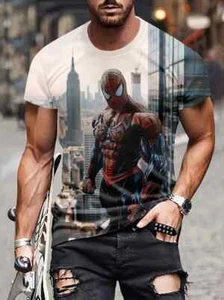 Camiseta Top Spiderman Película Marvel 100% Poliéster TALLA GRANDE - Imagen 1 de 2