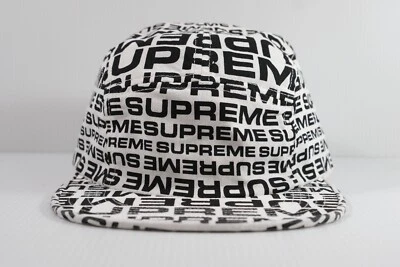 SUPREME SS18 REPETIDOR GORRA CAMPAMENTO SOMBRERO BLANCO CAJA LOGO CLAVADO ESTRELLAS Foto 1 de 4