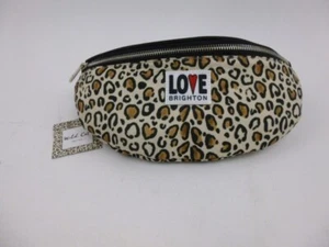 Brighton Wild Cat Crossbody Belt Fanny Pack Leopard Print Shoulder Sling NWT - Picture 1 of 14
