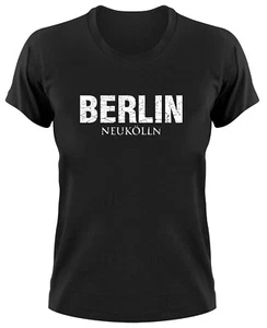 Berlin Neukölln T-Shirt Girlie Damen Ladies Damen  Bär Bärlin Logo Brandenburg - Bild 1 von 1