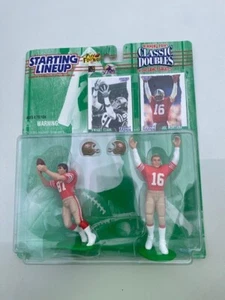 Figuras Dwight Clark & Joe Montana 1997 clásicas dobles alineadas nuevas - Imagen 1 de 1