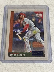 2022 Panini Diamond Kings Bryce Harper Artist Proof Blu #47 Phillies - Foto 1 di 2