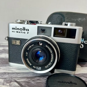 Minolta HI-MATIC F Rangefinder Film Camera Rokkor 38mm F2.7 Lens! From Japan - Picture 1 of 20