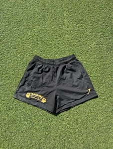 Gymshark Black Yellow Gym Mesh Shorts Onyx V5, Small - Picture 1 of 4